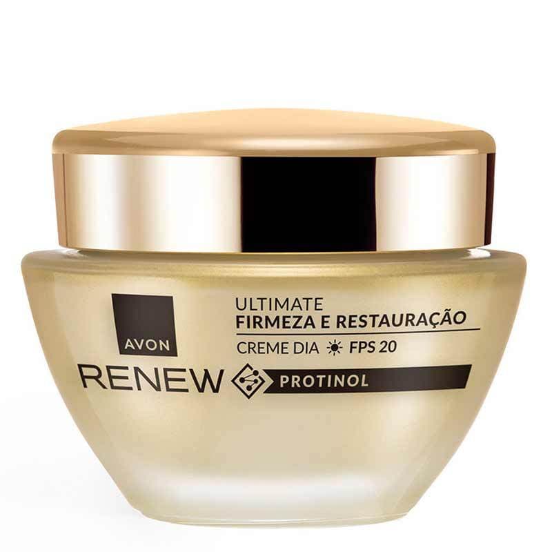 Avon Renew Ultimate Creme Antissinais 45+ Dia FPS 20 |Firmeza, Hidratação e Proteção 50g - Protinol™