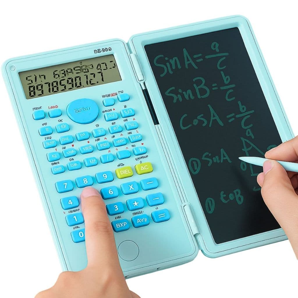 Calculadora Científica com Tablet de Anotações e Caneta Mágica 240 Funções Tela 6 Polegadas 2 EM 1