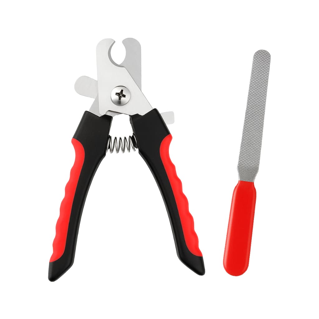 Kit Alicate Cortador de Unha + Lixa Pet, 16 cm– Para Cães, Gatos, Hamster, Coelhos, Roedores
