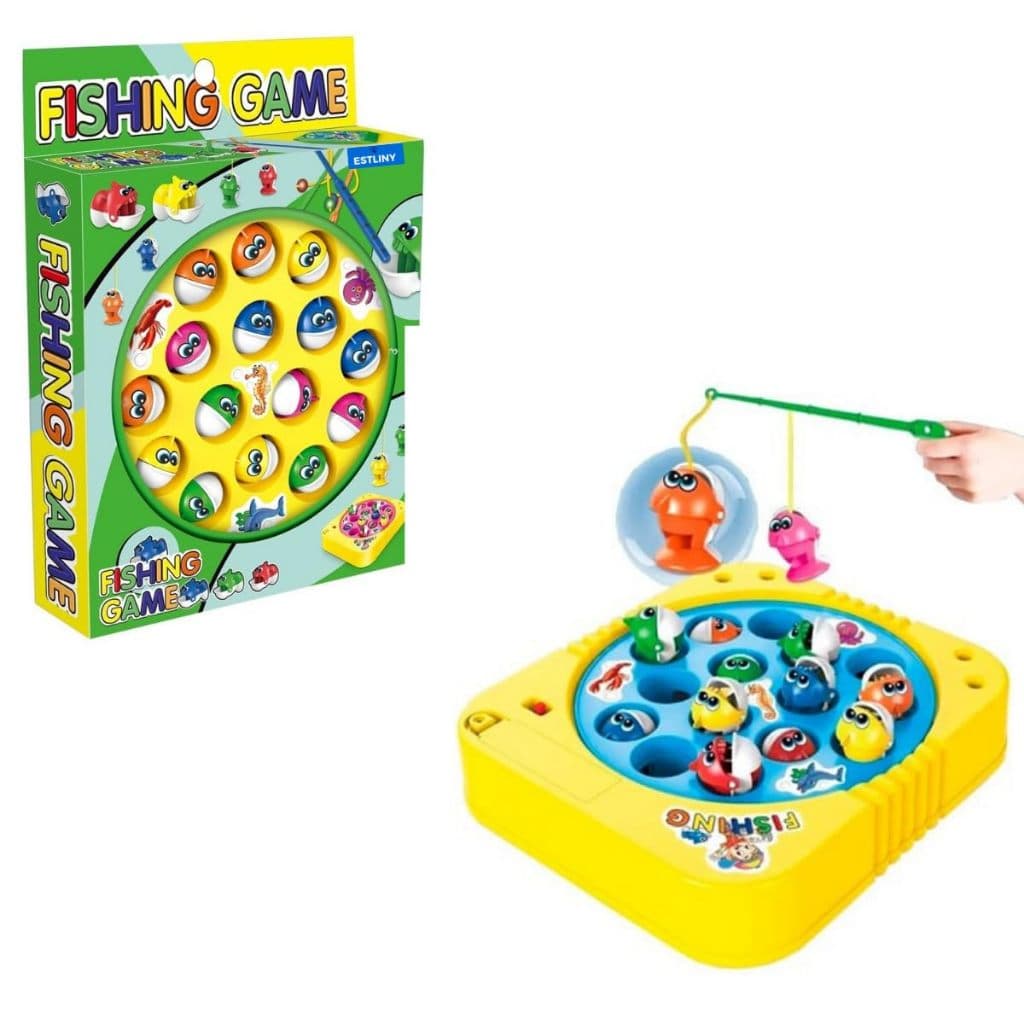 Jogo Pega Peixe Pesca Maluca Pescaria Infantil brinquedo de pesca com Varinhas