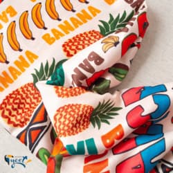 Tecido Estampado Digital Mix de Frutas - 100% Poliéster - Largura 1,50 m