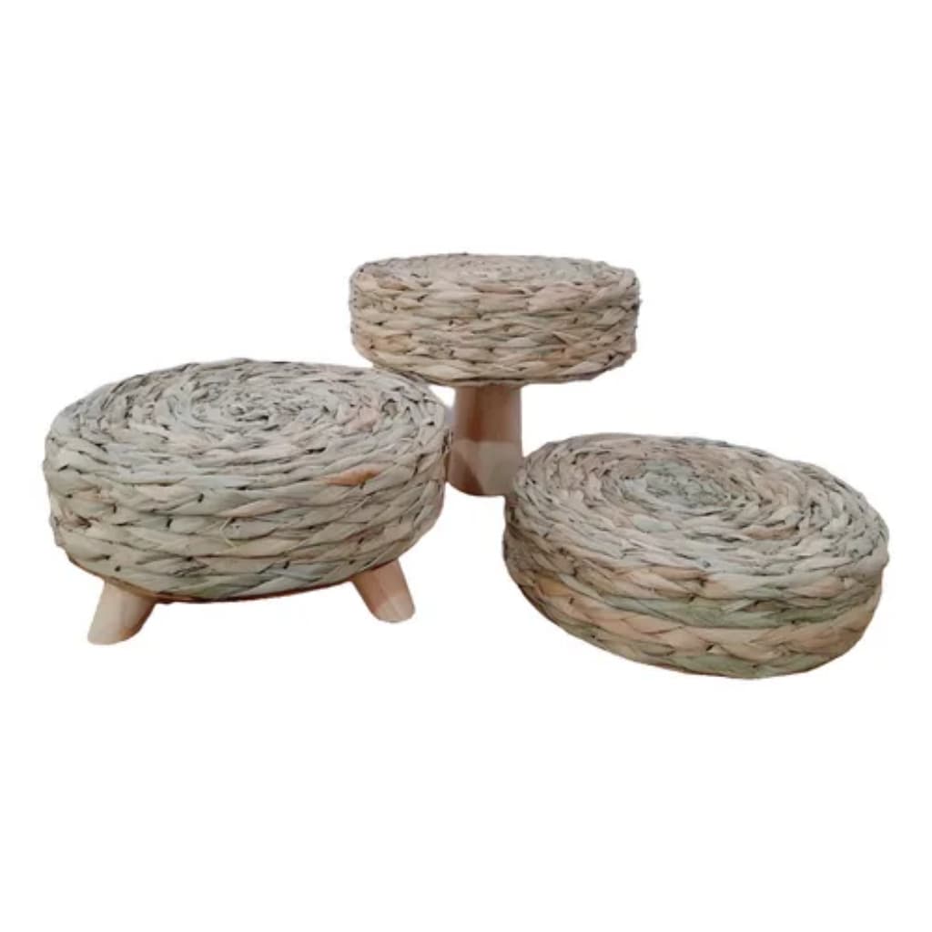 Kit festa boleira decoração aniversário palha rustico Bandeja porta doce suporte Bolacha