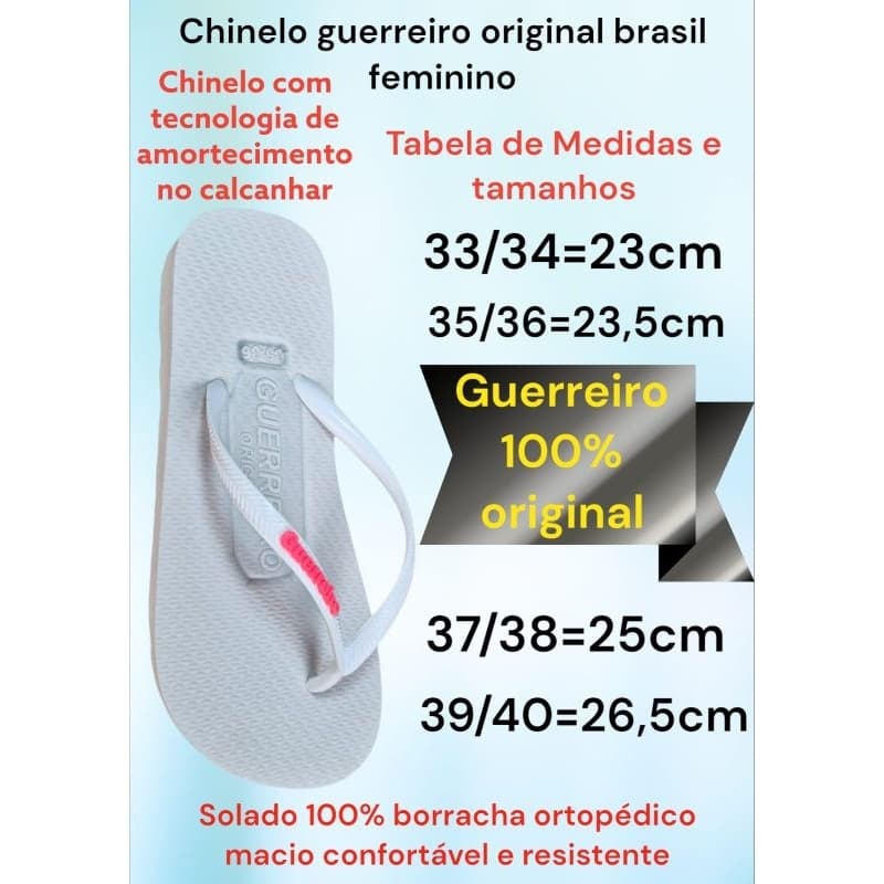 chinelos guerreiros slim feminino Premium