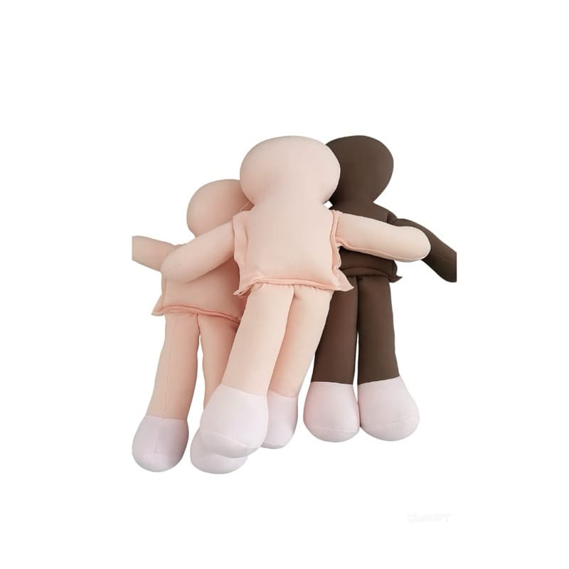 Kit 10 Bonecas De Pano 30cm Somente Corpo Careca Vários Modelos