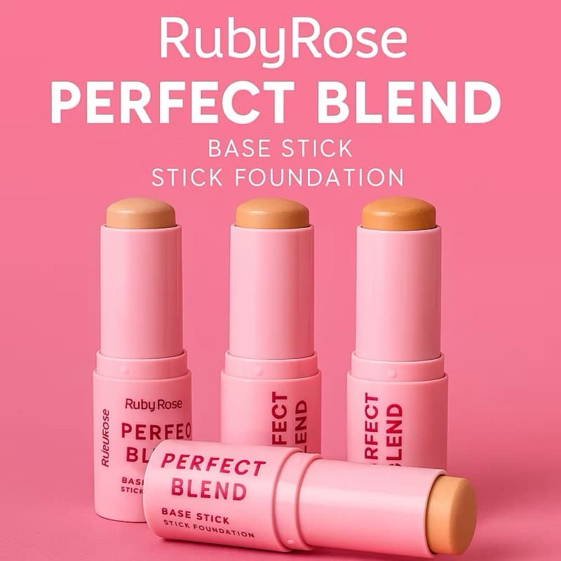 Base Em Bastão Stick Perfect Blend Ruby Rose linha rosa ENVIO IMEDIATO