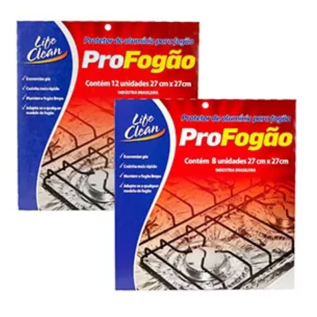 KIT PROTETOR DE ALUMINIO PARA FOGÃO LIFE CLEAN
