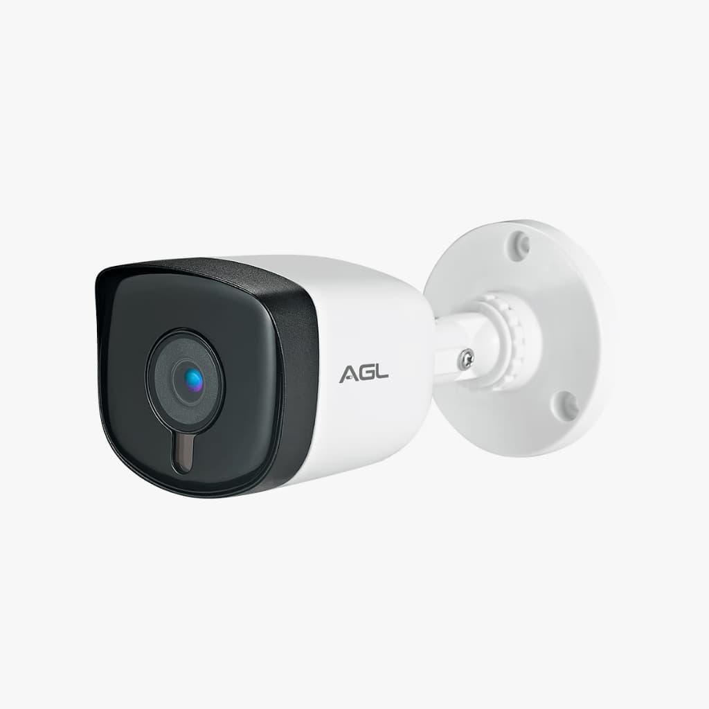 Câmera De Segurança Bullet Analógica AGL 1125B HD 720p 1.0mp 2,8mm IR 25 metros Cor Branco