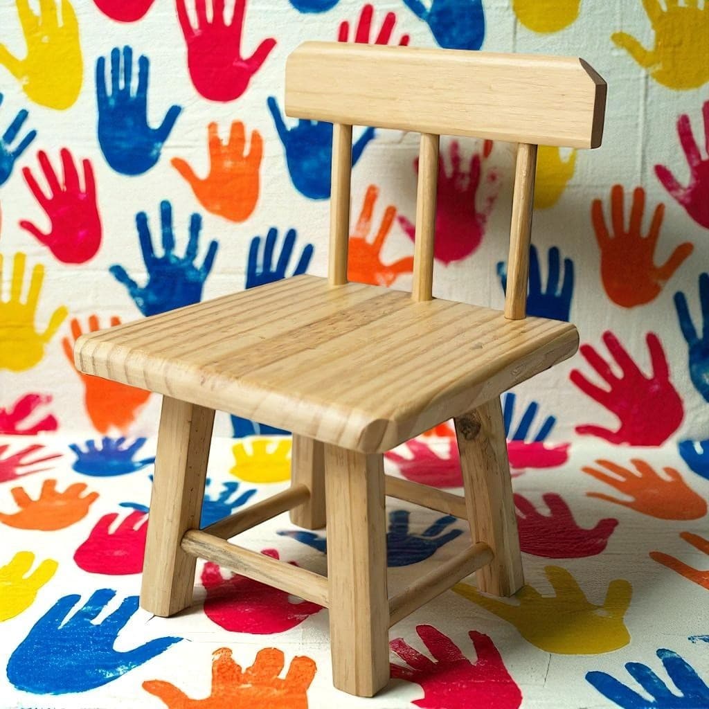 Banqueta com encosto infantil cadeirinha alimentação escolinha bebe