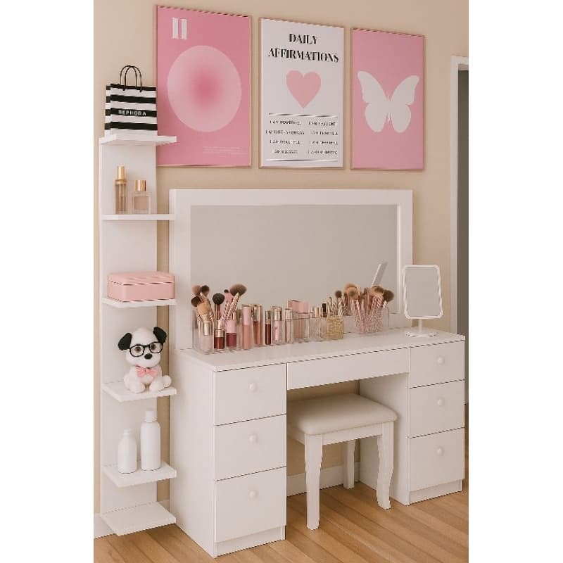Torre De Prateleira Estante Mdf 170 ou 85 Cm Multiuso Para Quarto decoração Estante Multiuso Perfumes
