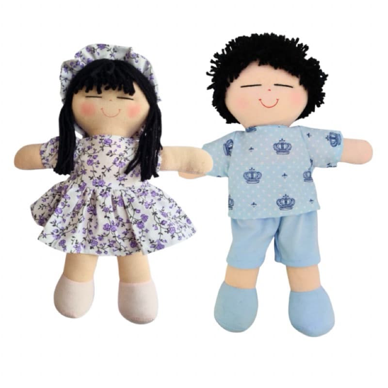 Casal Boneca De Pano 30cm Japones Japonesa Oferta Direto Da Fábrica