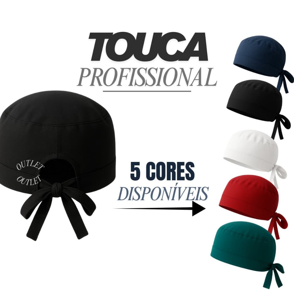 Gorro Hospitalar Touca Feminino E Masculino Lisa Amarração