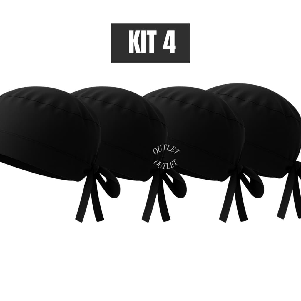 Kit 4 Touca Bandana Medicina Hospitalar Enfermagem Dentista