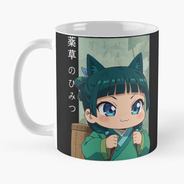 Caneca Xicara Maomao Apotecária nossa Gata vira-lata chibi Diários de uma apotecária Kusuriya no Hitorigoto