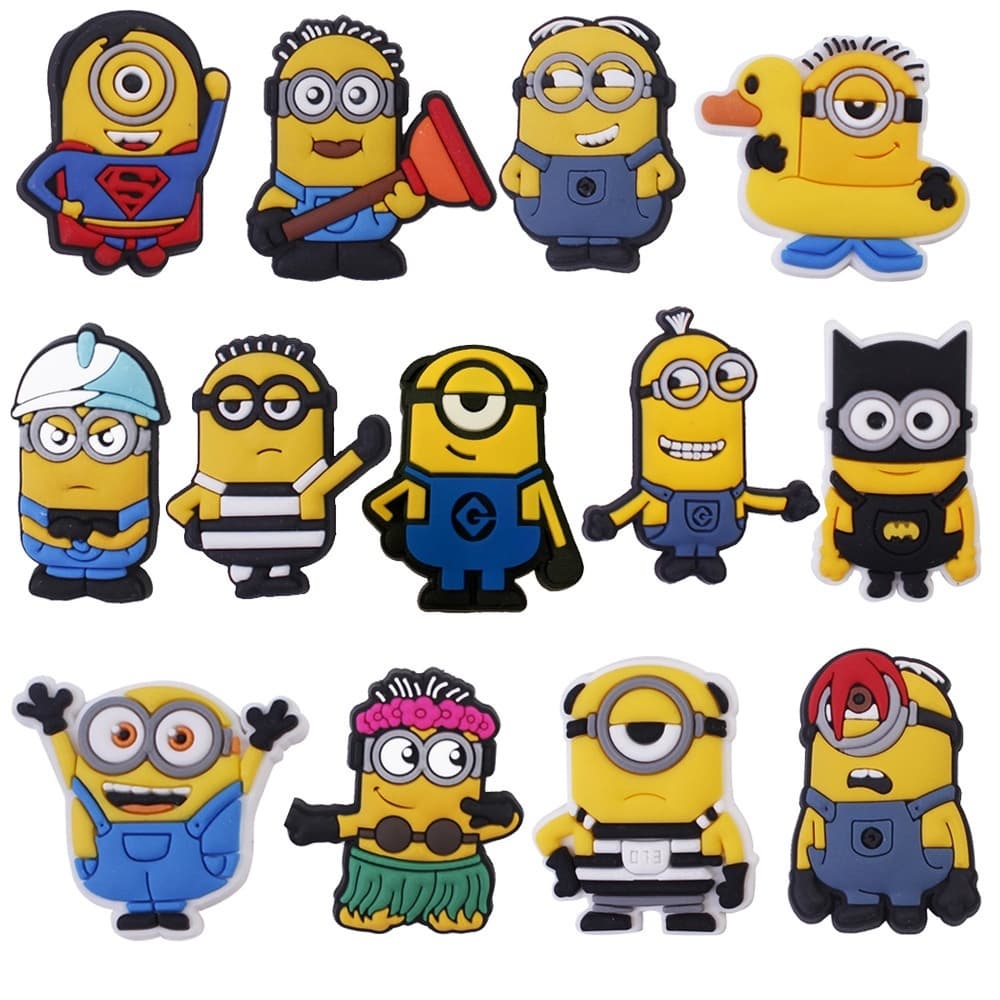 Kit Pins/Bottons Emborrachados Para Babuche - Coleção Minions