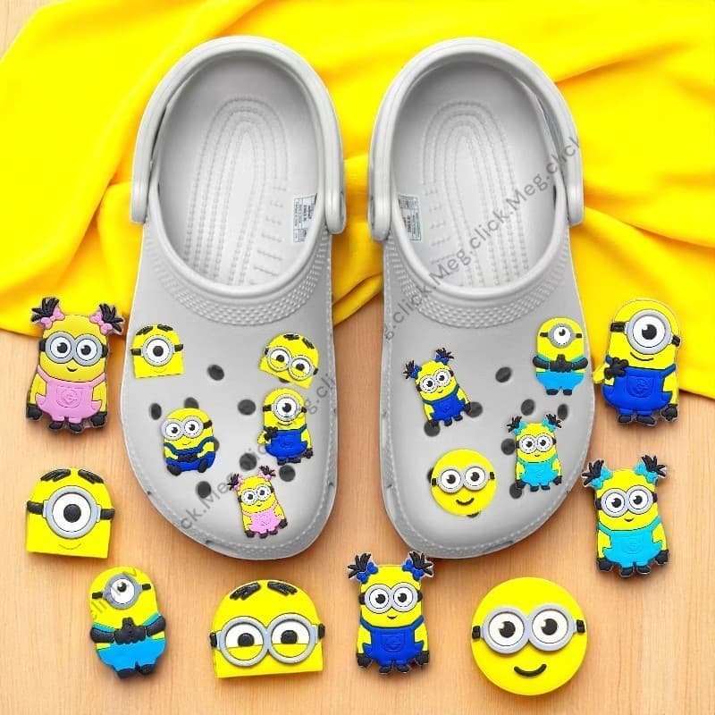 Kit Pins/Bottons Emborrachados Para Babuche - Coleção Minions