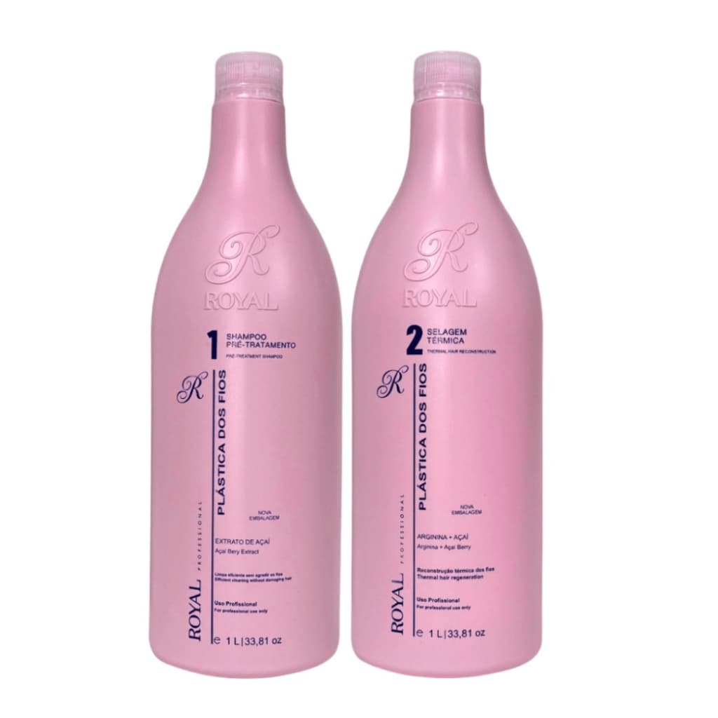 Escova Progressiva Selagem fos Fios Açaí Royal - 2x1000ml