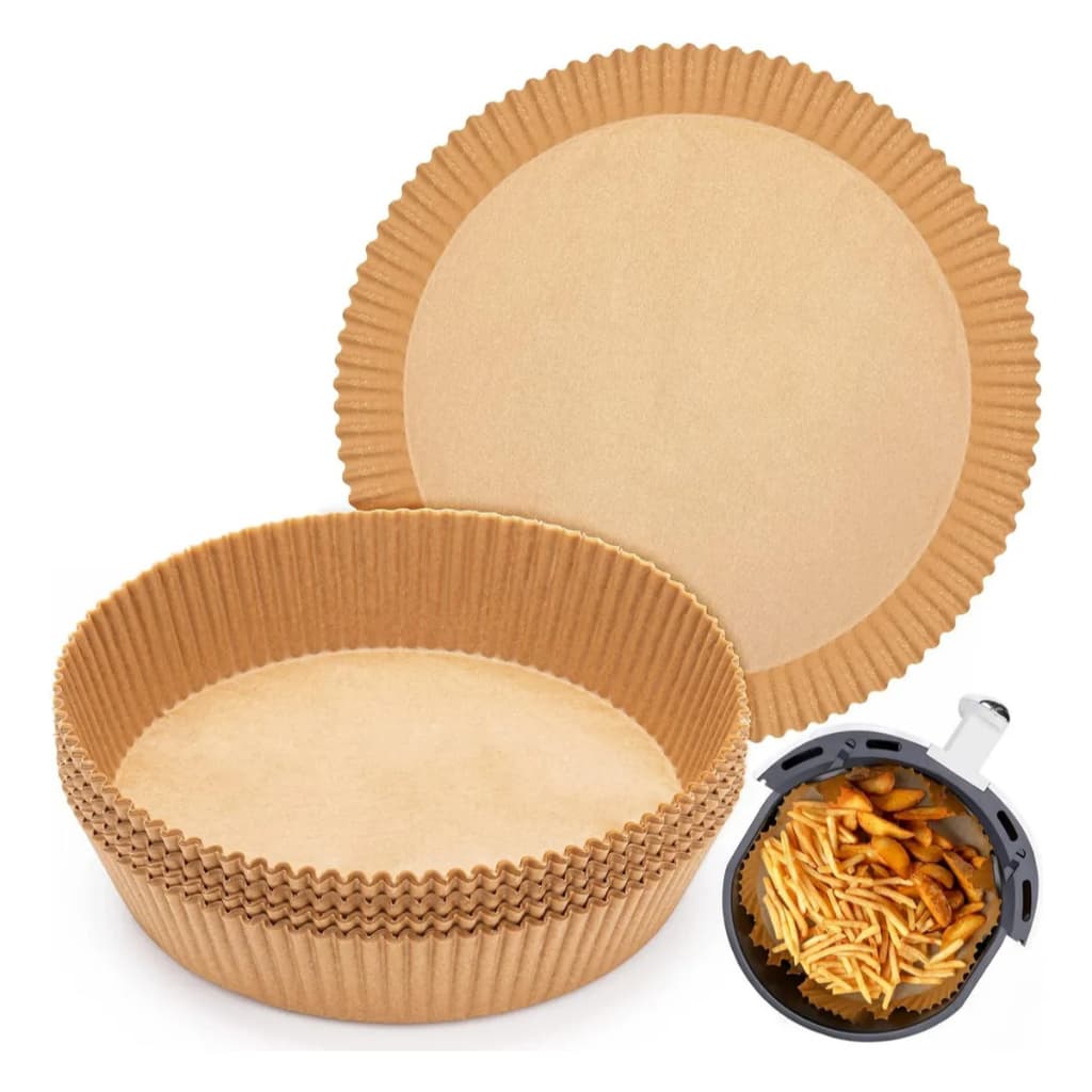 Forro Papel Para Air Fryer Fritadeira 50 Peças Antiaderente Western