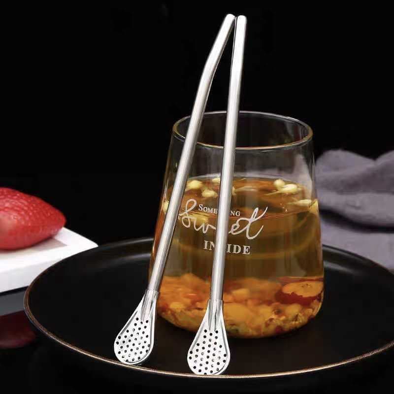 KIT 2 Canudo Tipo Bomba Modelo Desmontável em Inox para Terere Chimarrão Outras Bebidas