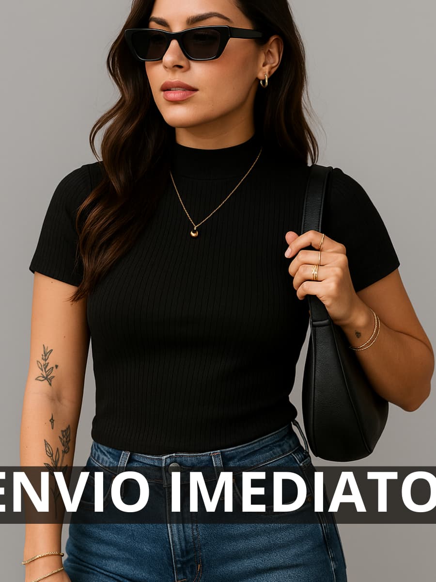 blusinha feminina cropped feminino gola alta canelada blusa feminina