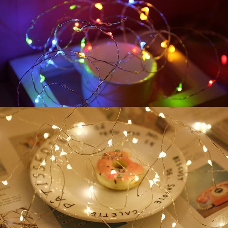 9 PeçAs Fio Fada 2 Metro CordãO Luz Decolar Festas 20 Leds Pilha Luzes De Led Para Cabana Bubble Led PromoçãO