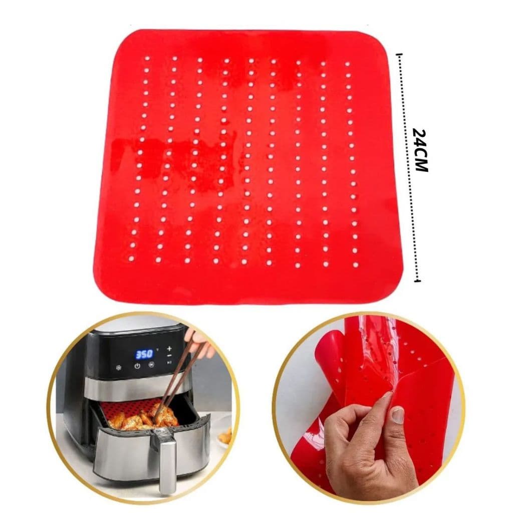 Tapete Silicone 24 Cm para fritadeira Airfryer Mondial 6 Litros Afn-60-bi