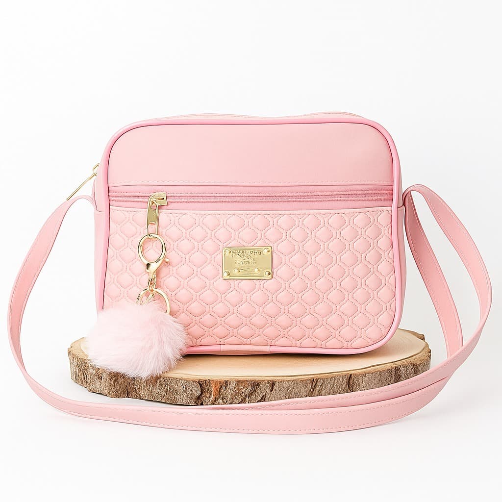 👜 Bolsa Feminina Transversal Tiracolo Couro Sintético Bolsa de Ombro Casual Moderna.
