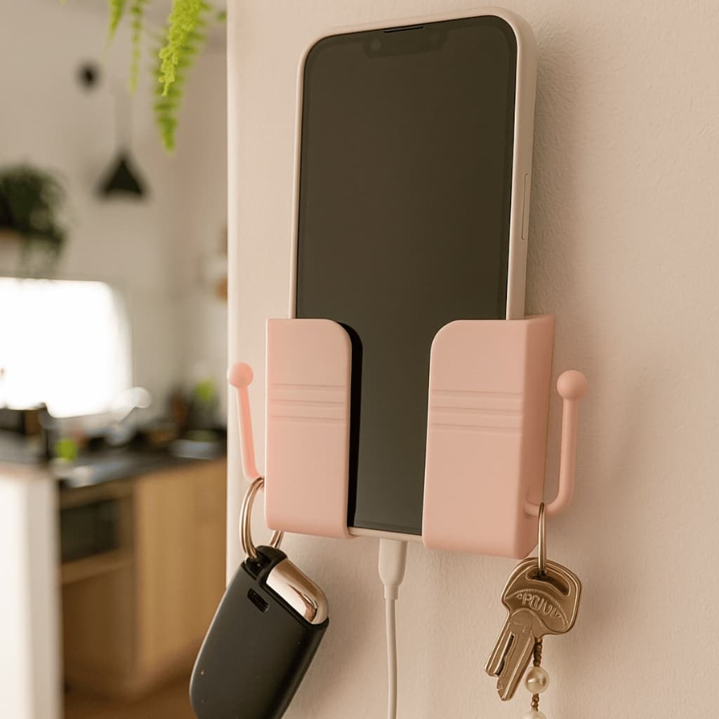 Suporte Gancho Multiuso Adesivo para Organização Controle Remoto, Celular, Chaves, Óculos e Objetos