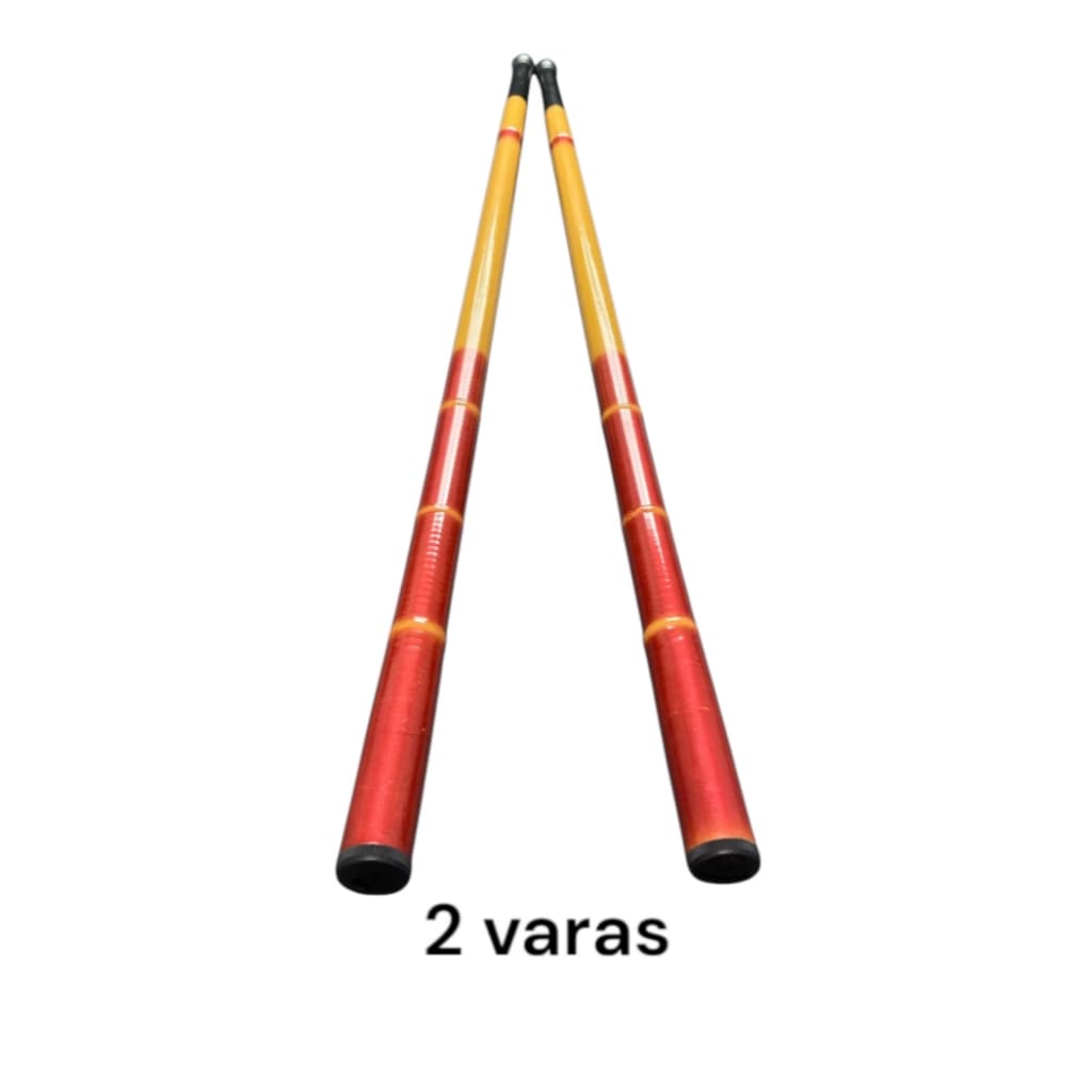 2 Varas Telescópica Lisa 4 Metros 51% Carbono Tilápia Piau e Lambari bamboo