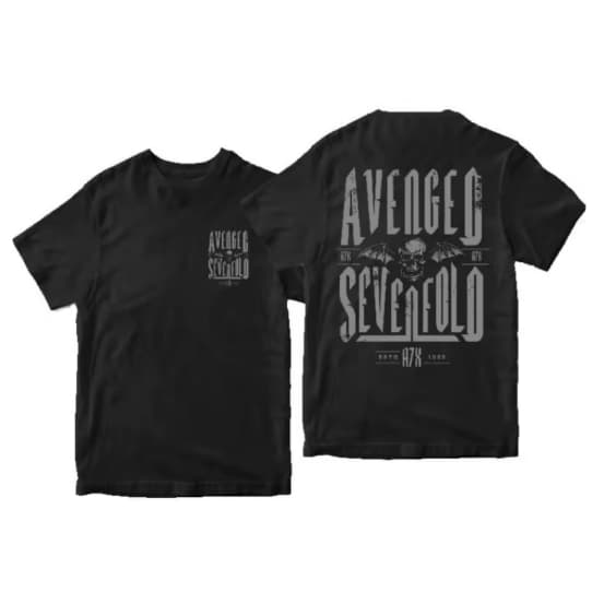 Camiseta Camisa Blusa Algodão Unissex Avenged SEVENFOLD Estd 1999 Band