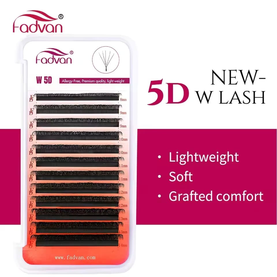 Cílios Fadvan 5d W Volume Egípcio Tamanhos Variados