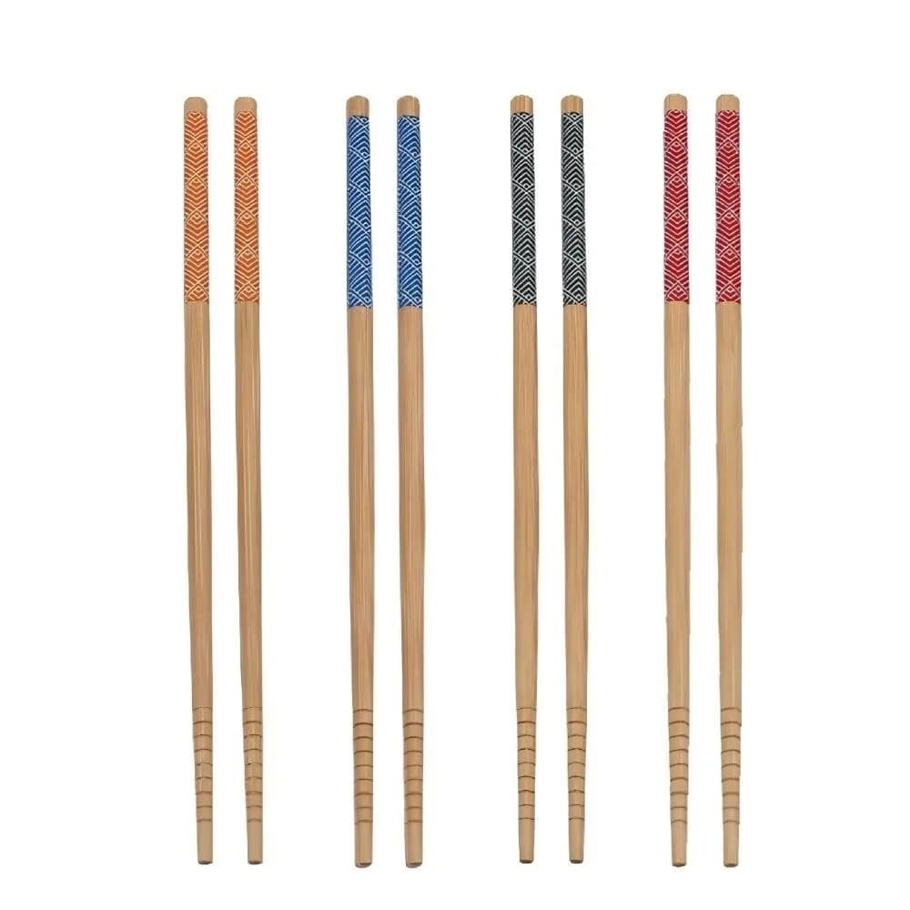 Hashi De Bambu Reutilizável 4 Peças Pauzinho Comida Japonesa