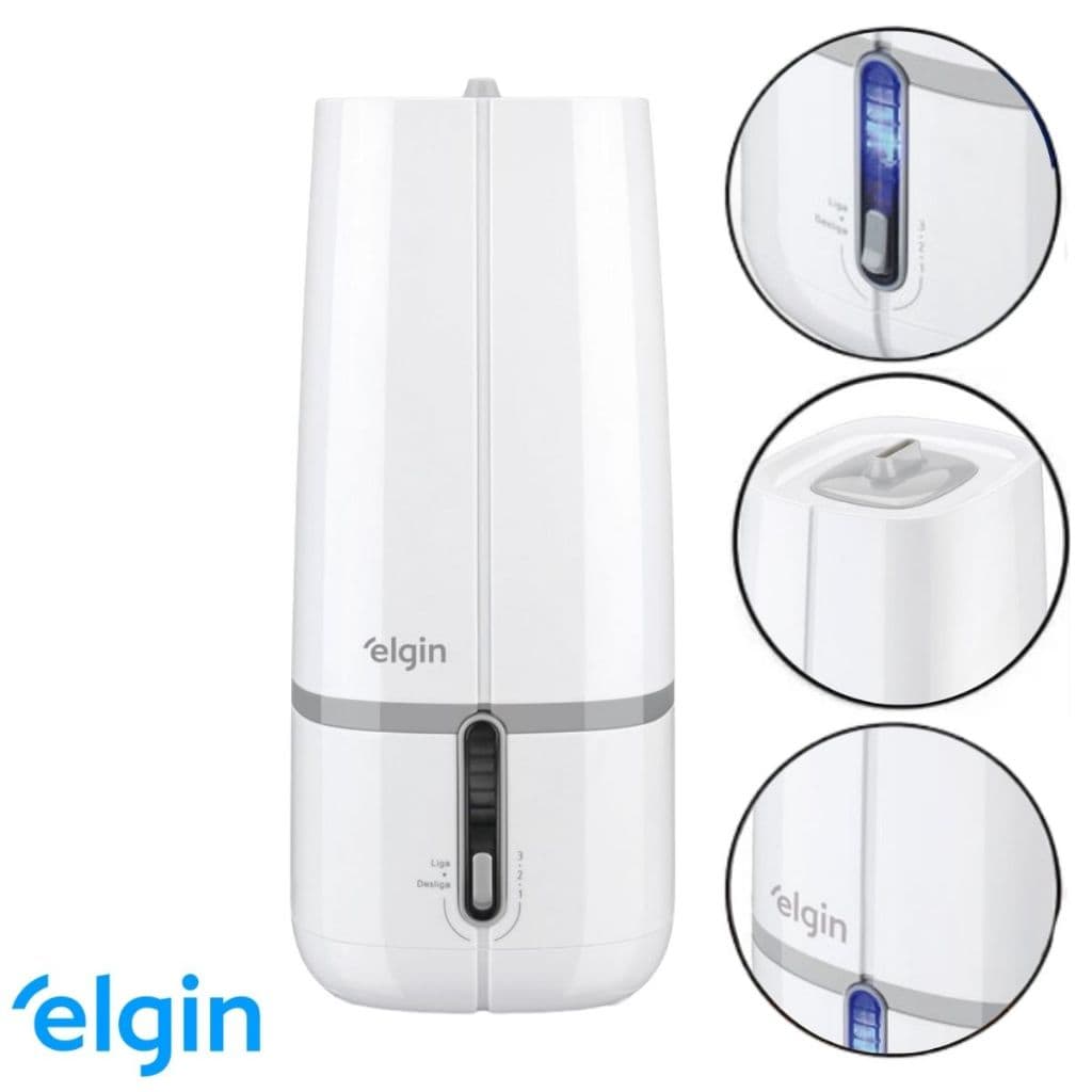 Umidificador de Ar Elgin Ultrassônico 2 L Bivolt – 3 níveis de névoa e desligamento automático