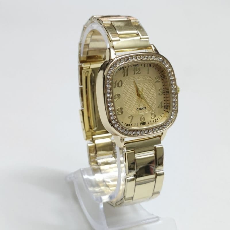 Relógio Feminina Pulseira De Aço Quadrado Dourado/Rose/Prata