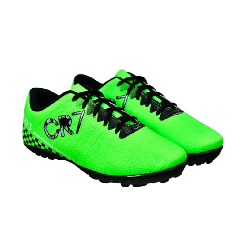 Chuteira Society Sapato Futebol Masculina infantil Estilo CR7 Tênis para Futebol Grama Sintética
