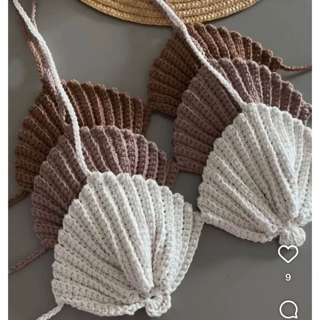 Top Crochê Concha Feminino Artesanal Praia Piscina Verão36 ao 40 Lupinacci Tricot