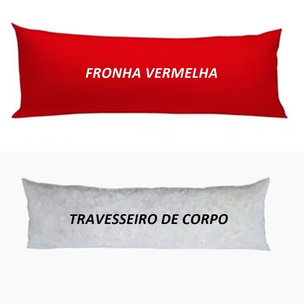 Kit Travesseiro de corpo Xuxão + fronha 140 x 40 cm