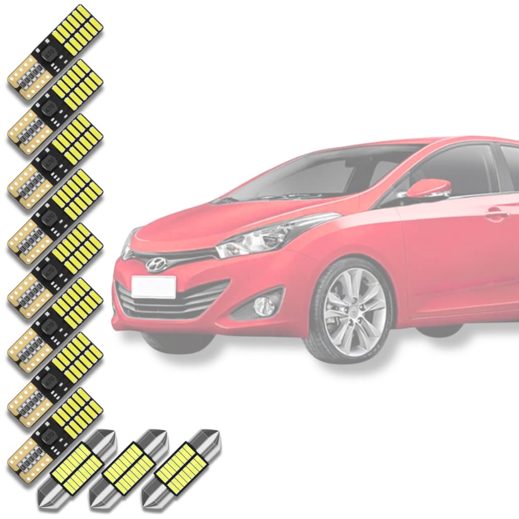 N1 em Kit Lâmpadas Super Led Interno Hyundai Hb20 Hb20X Hb20S 2012 2013 2014 2015 2016 2017 2018 2019 2020 *Envio24h*