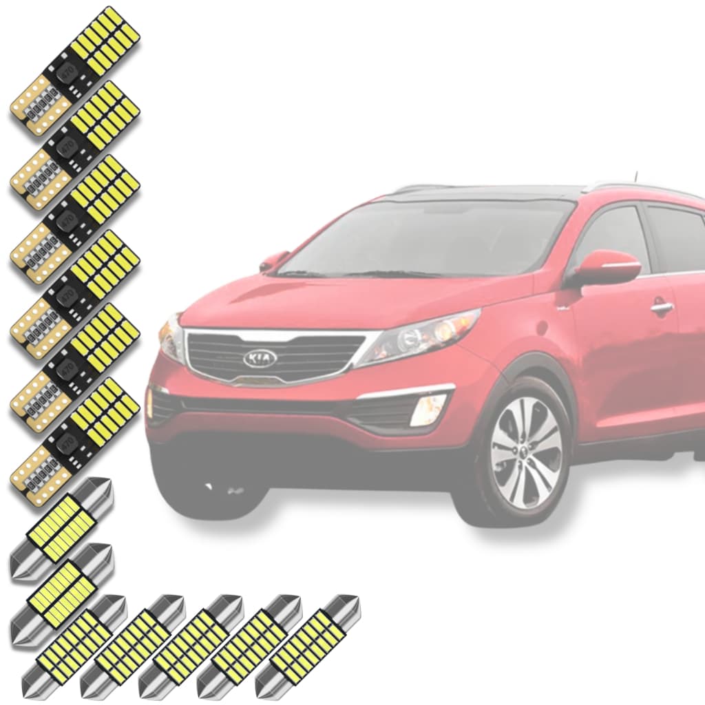 N1 em Kit Lâmpadas Super Led Interno Kia Sportage 2012 2013 2014 2015 2016 *Envio 24h*