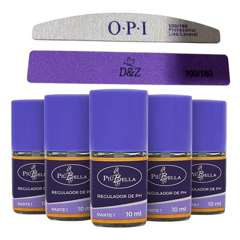kit 5 Regulador De Ph 10ml piu bella - 5 vidros