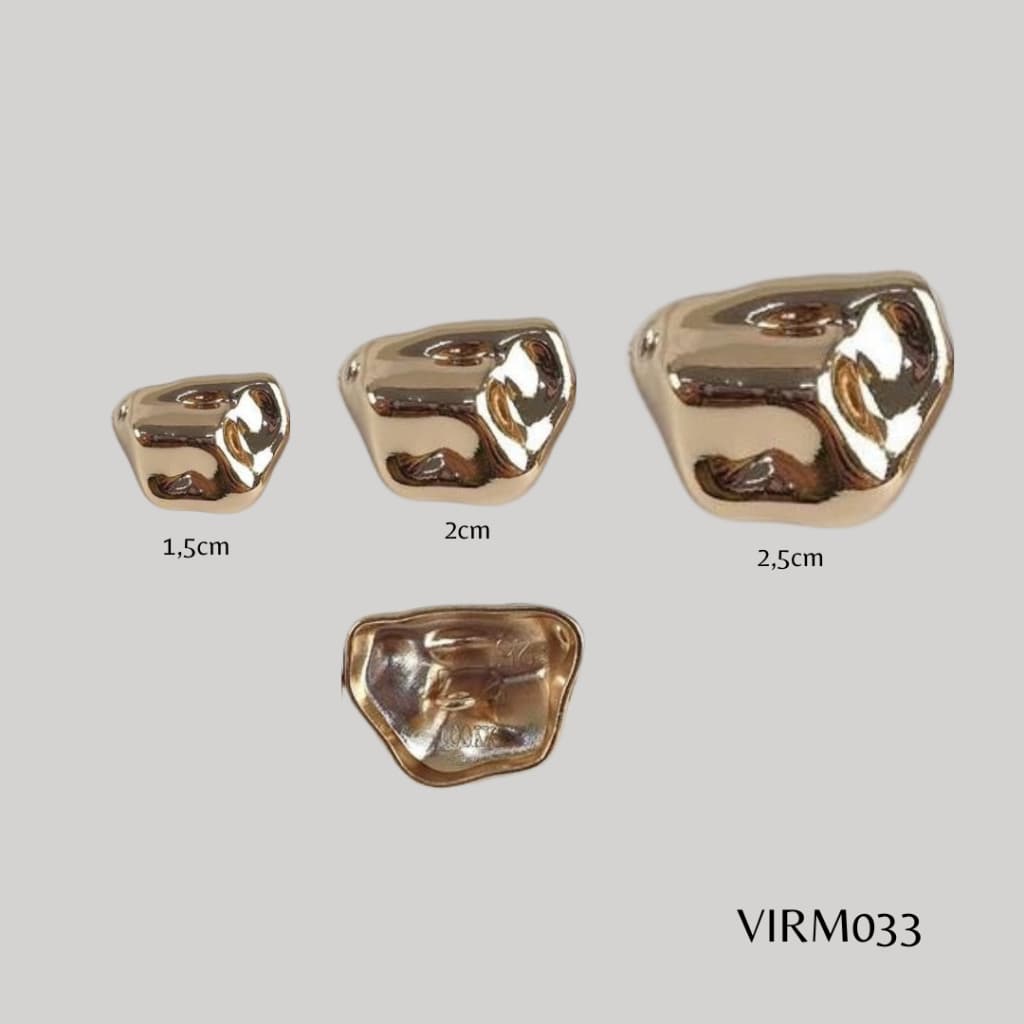 BOTAO DE PEZINHO DE METAL ORAGANICO  PARA CINTO ROUPA BIQUINI MODA GERAL