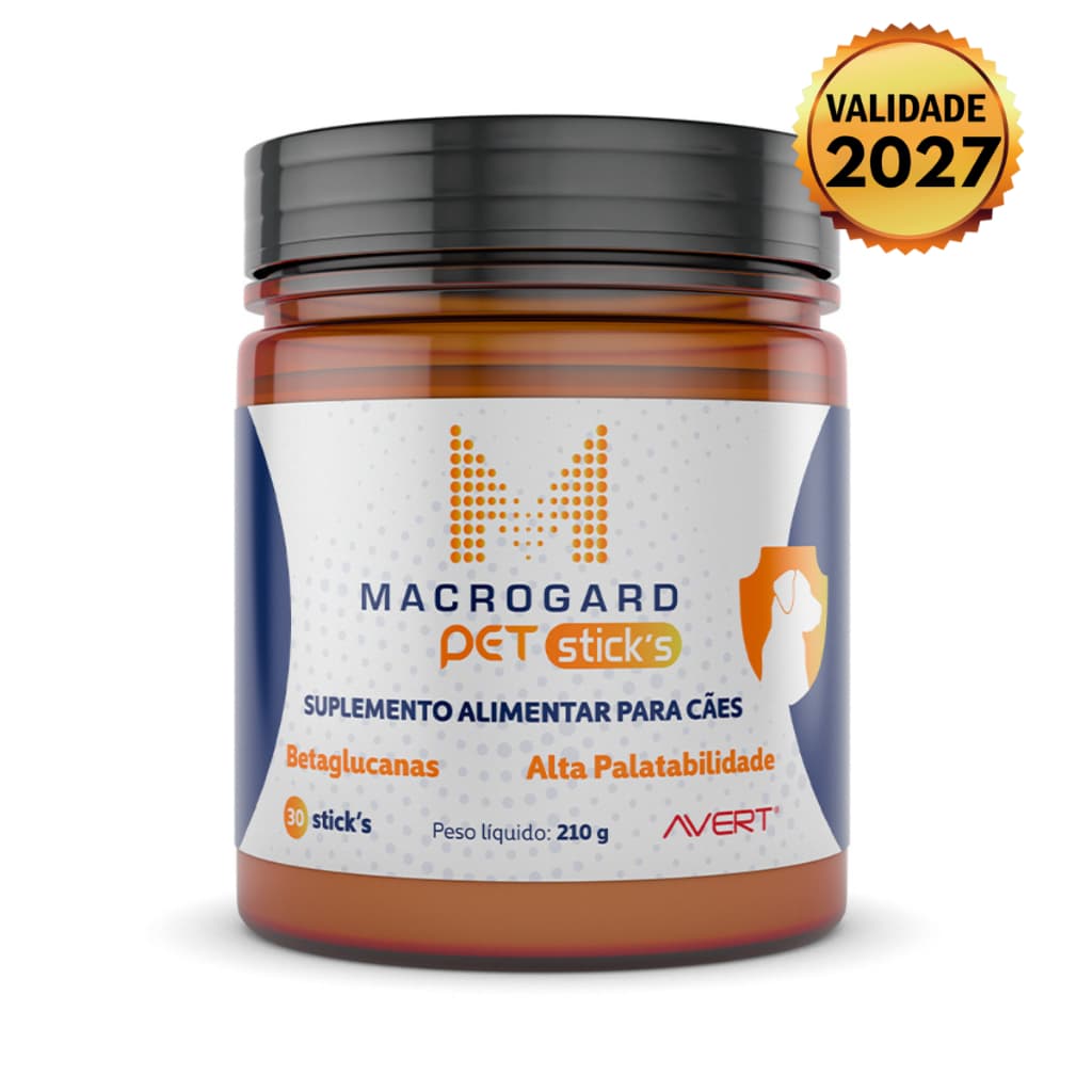 Macrogard Pet Sticks 30 Unidades Suplemento Alimentar Para Cães Avert 210g