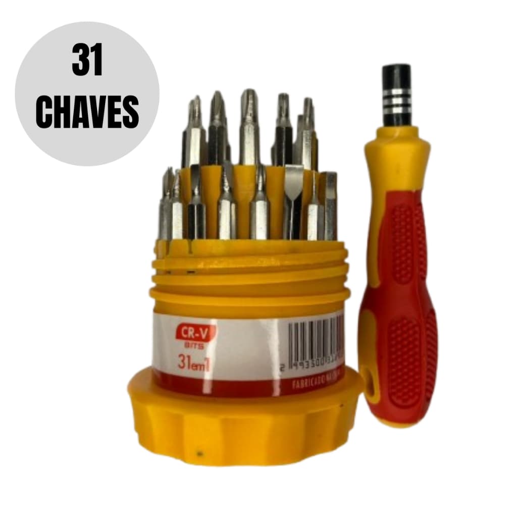 Kit de chaves ferramentas para o dia a dia 31 chaves de precisão fenda philips alen