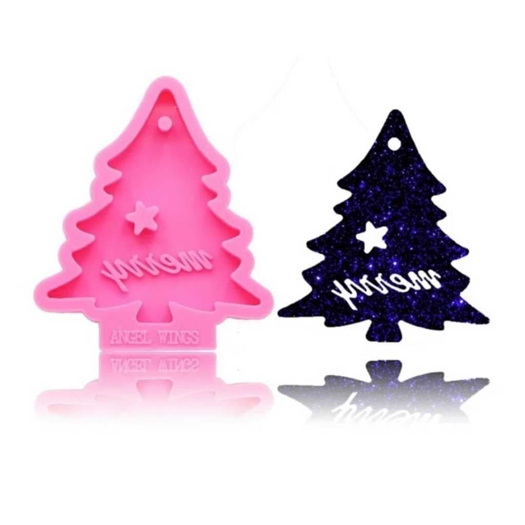 MOLDE DE SILICONE ROSA - PARA RESINA, CHAVEIROS E JÓIAS NATAL