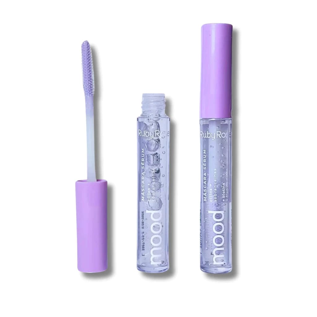 Máscara Sérum Cílios e Sobrancelhas Mood Fortalece e Auxilia No Crescimento Dos Cílios Ruby Rose Gel