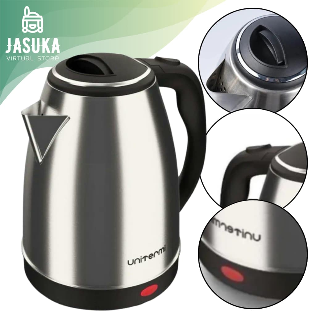 Chaleira Inox 2 Litros Elétrica com Desligamento Automático e Base de Carregamento 360