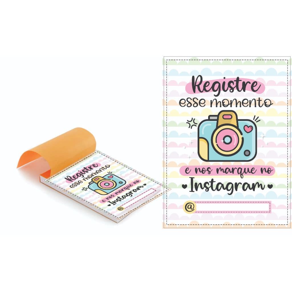 Kit 5 Blocos (500 Folhas) para Agradecimento / Registre esse momento I