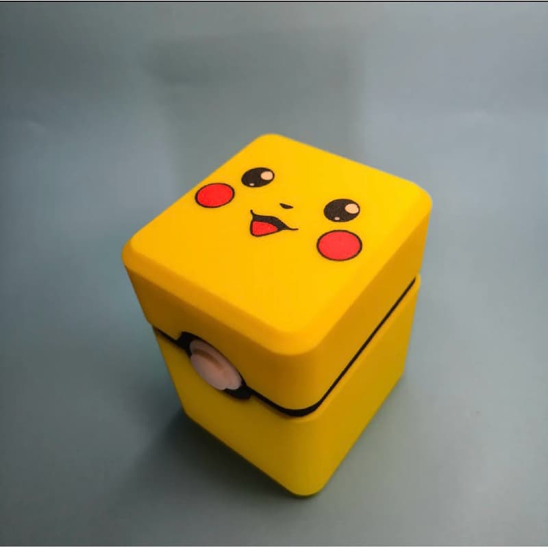 Caixa de deck pokemon – Design divertido e prático para guardar seus itens com estilo!