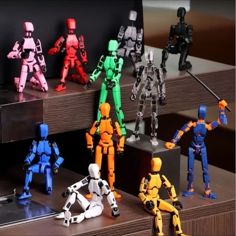 Dummy 13 boneco + brinde versão atualizada articulado para montagem – Seu Herói - Toys Presente Coleção Robô 3D