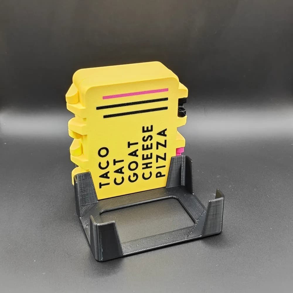 Suporte Organizador 3D para Baralho Taco Cat Goat Cheese Pizza – Acessório Prático e Resistente