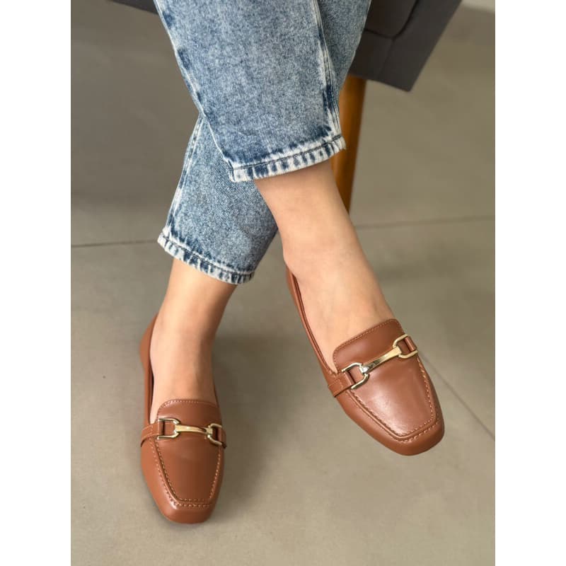 Sapato Mocassim Feminino 33 ao 41 42 43 Bico Quadrado Social Loafer Confortável Lançamento Tendencia